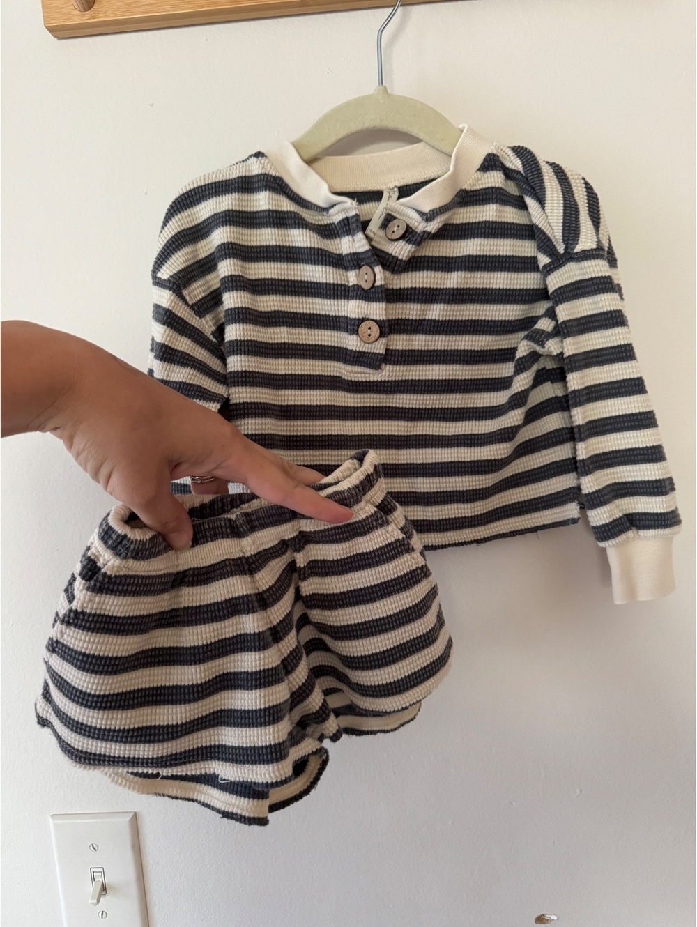 Rylee & Cru striped outfit set